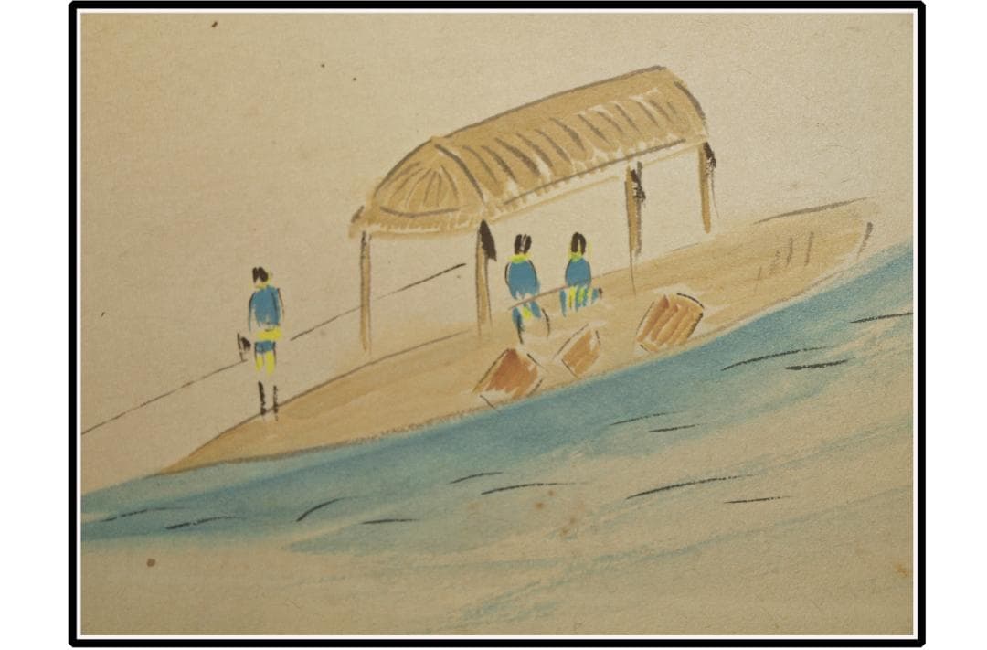 日本江戸時代肉筆掛け軸そ※8激安骨董品古美術 X1173C16-4