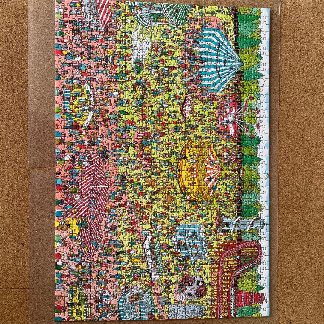 世界極小1000ピース　マイクロピース　ジグソーパズル4コ　専用フレーム2コ