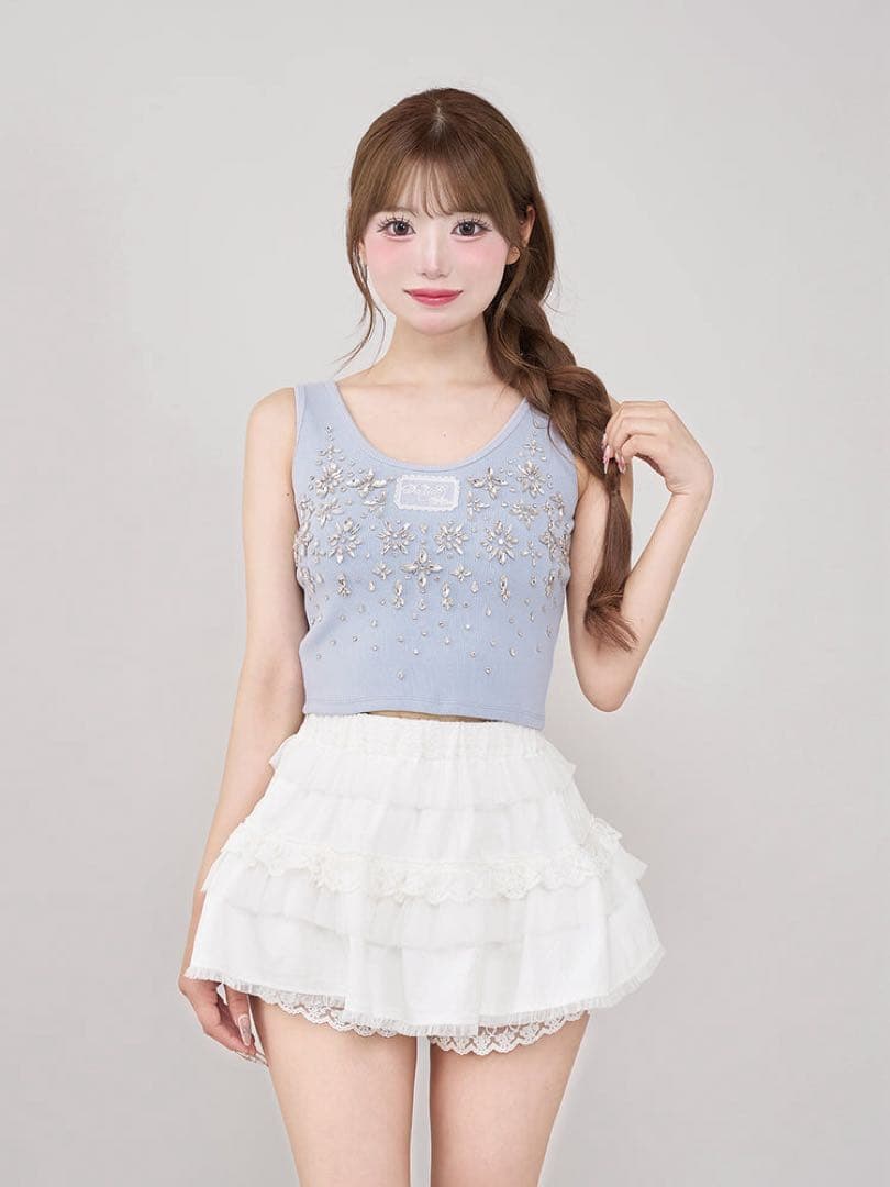 未開封　即日発送　Darich ジュエリーリブノースリトップス