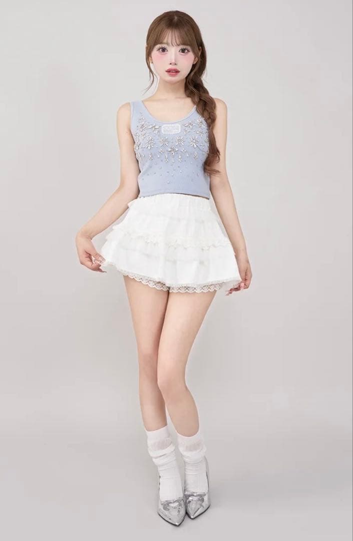 未開封　即日発送　Darich ジュエリーリブノースリトップス