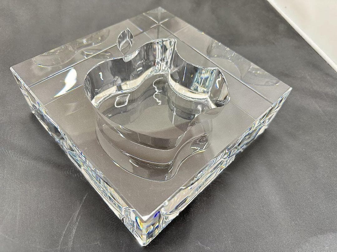 Apple 正規品 ガラス 非売品 HOYA製 モニュメント スタンド