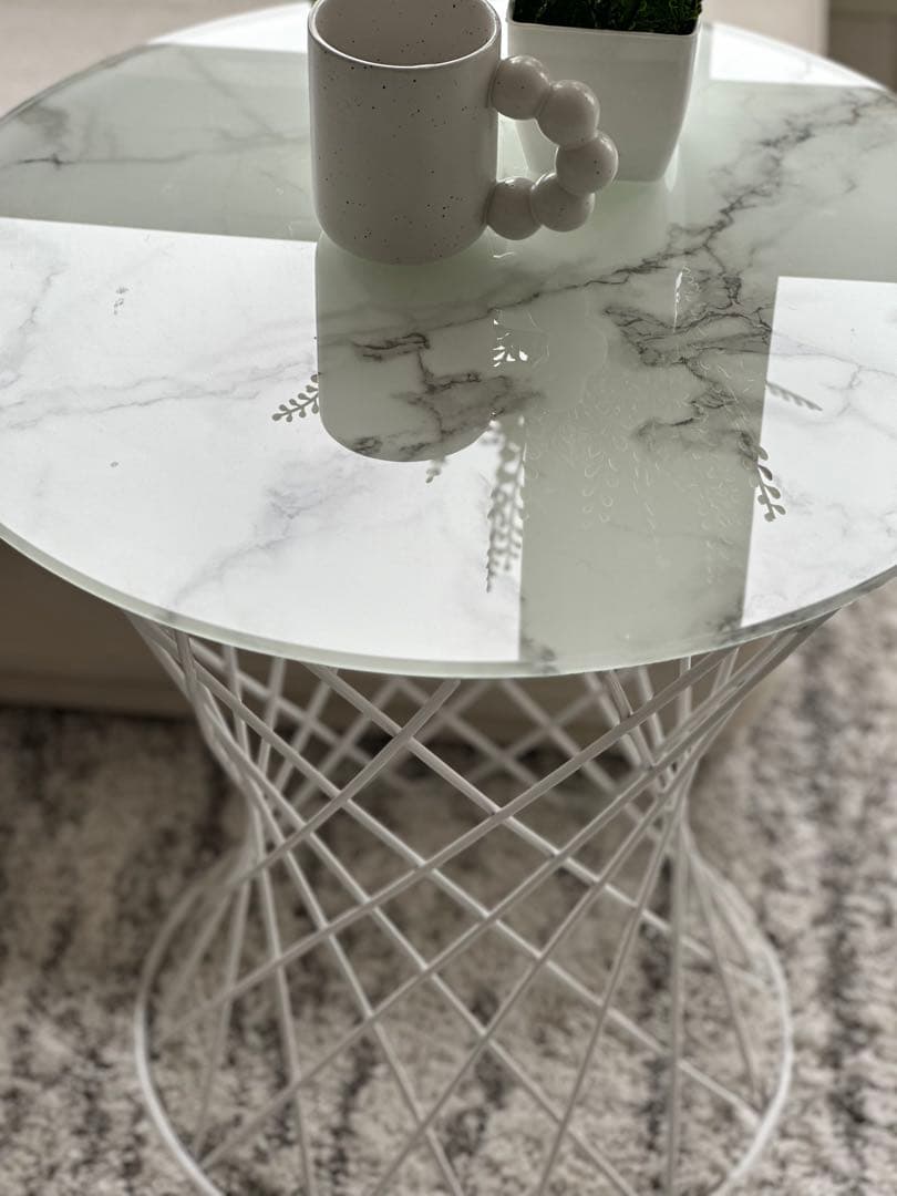 フランフランフラン大理石柄マーブル柄サイドテーブルZARAホーム北欧韓国