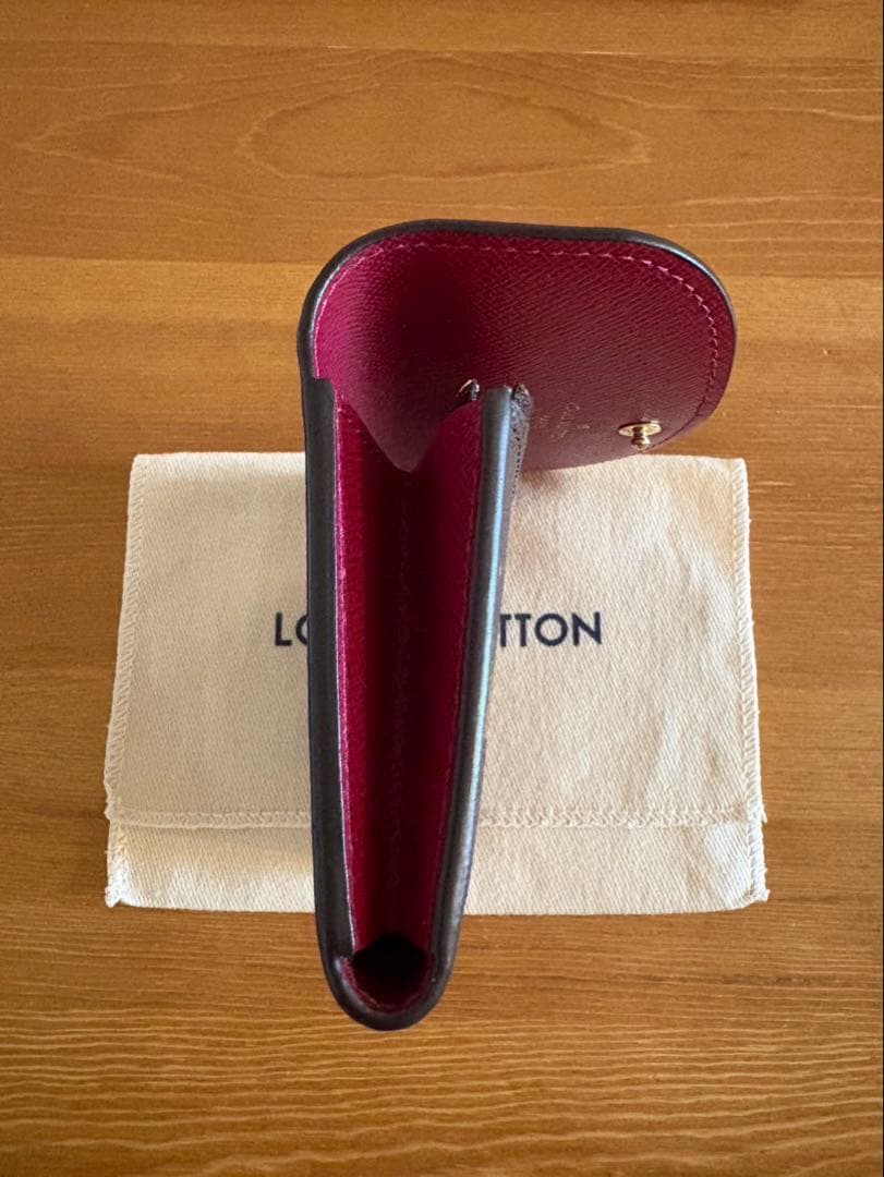 ルイヴィトン　モノグラム ポルトモネ・ロザリ フューシャ