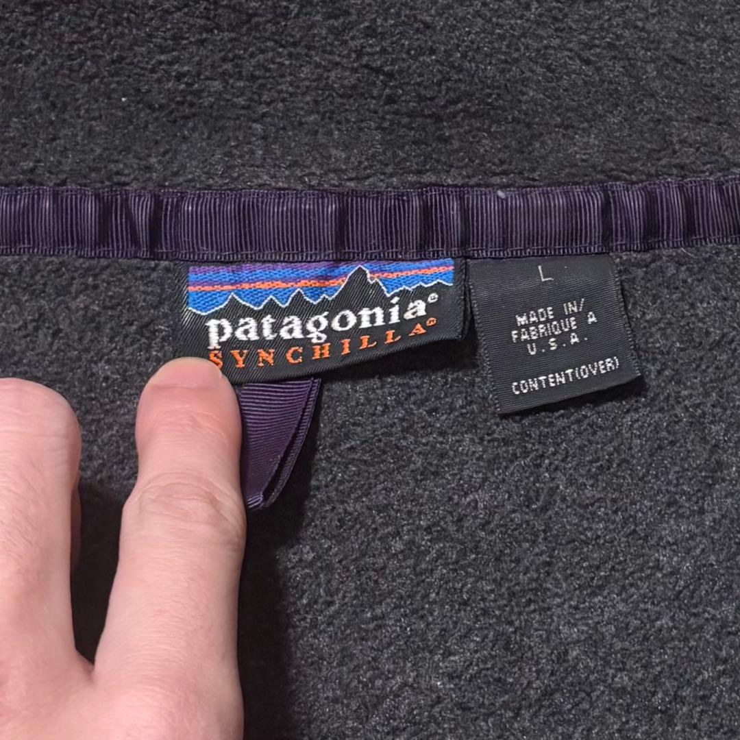 90s 好配色 L 極美品 Patagonia シンチラ パタゴニア スナップT