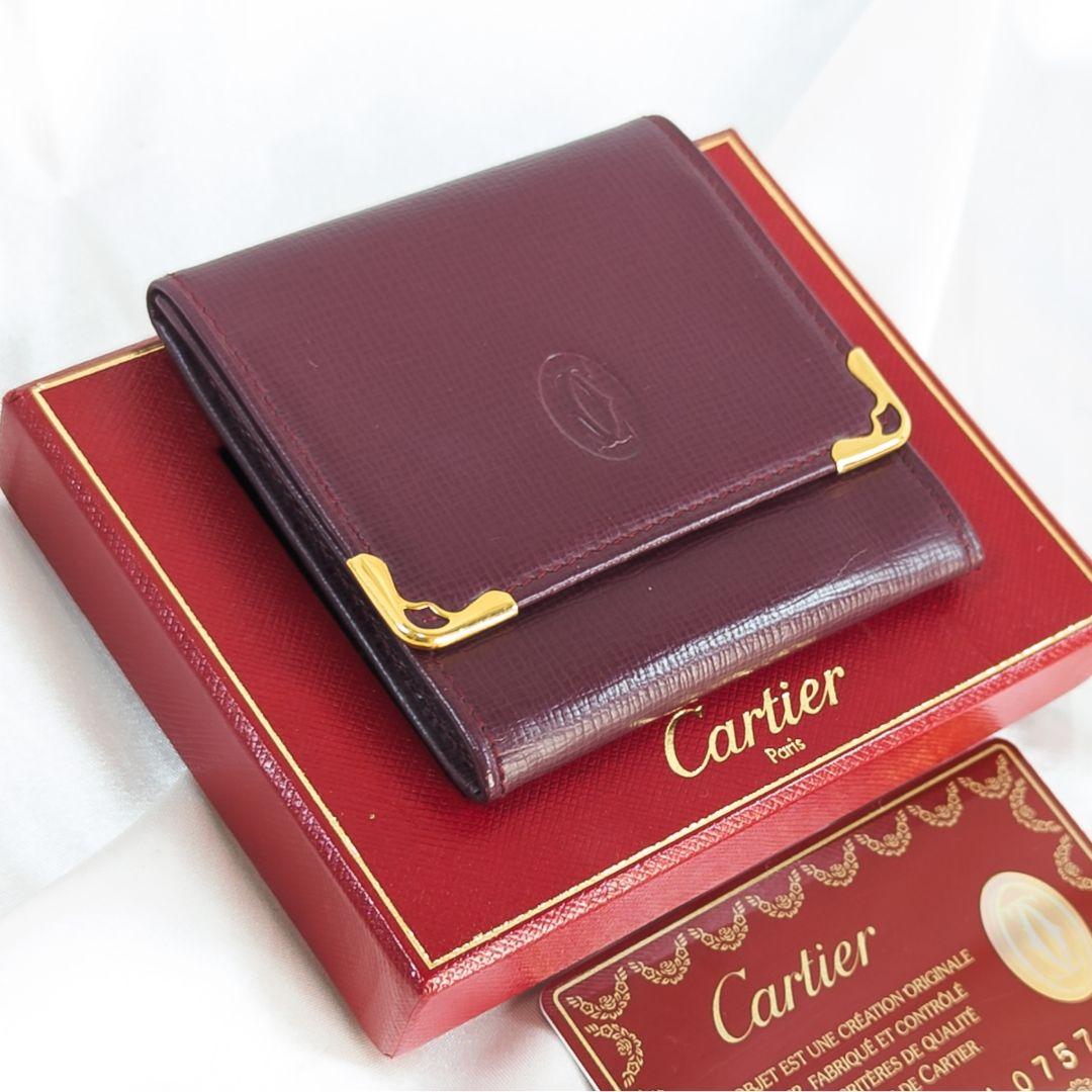 【未使用級】 カルティエ マストライン ケース カード 箱付き