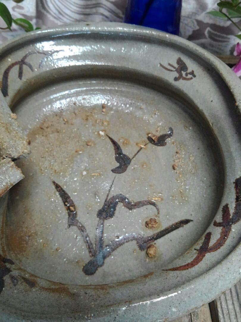 ♥骨董品 　唐津焼　 鉢 　大きく割れています　骨董　古玩