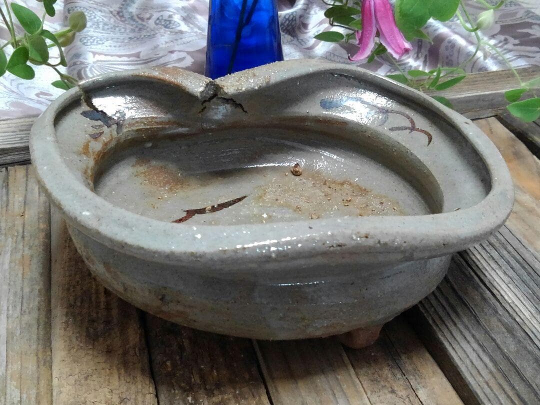 ♥骨董品 　唐津焼　 鉢 　大きく割れています　骨董　古玩