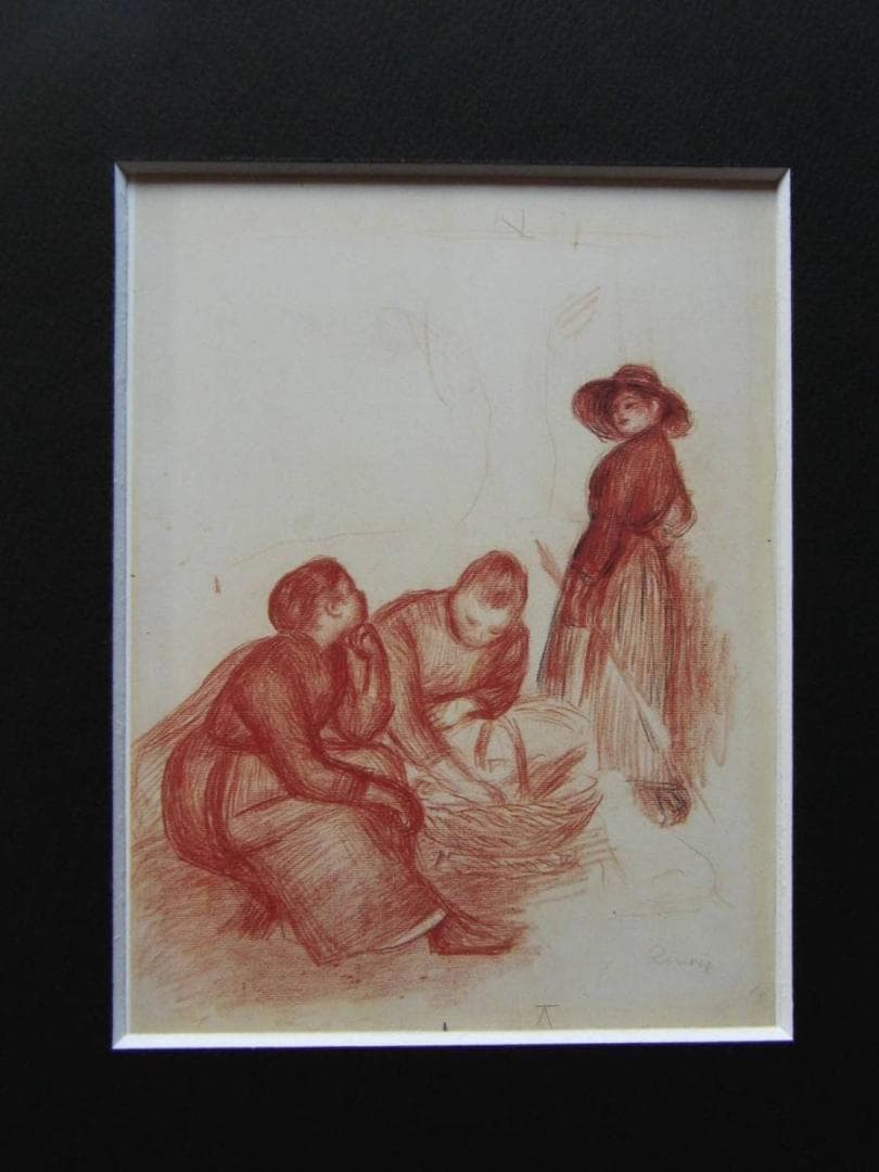 オーギュスト・ルノワール、昼食、希少な画集より、新品高級額