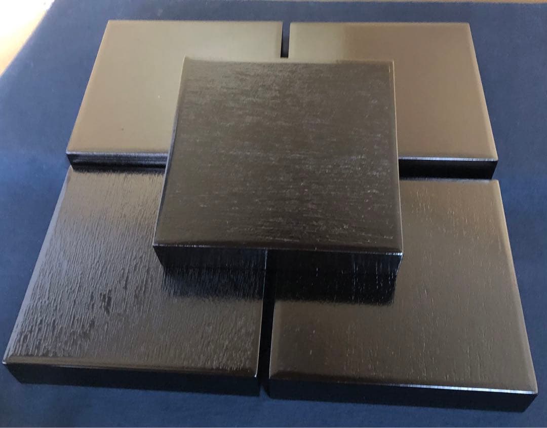 《R》輪島塗 松花堂弁当5客 林漆器店 木箱 251218か1