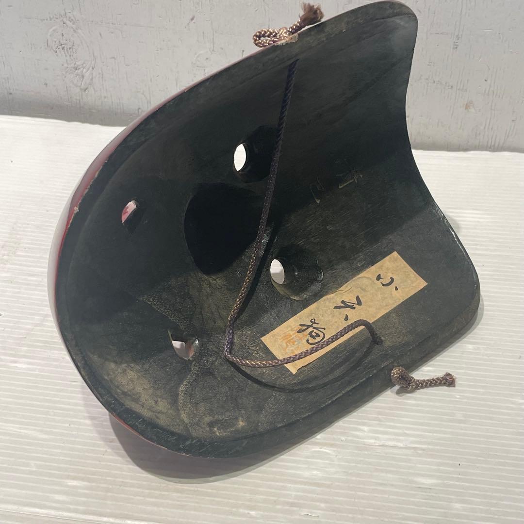 天狗 お面 壁掛け　木彫　時代　木彫り　小天狗　清巴　魔除け　縁起物　鬼面