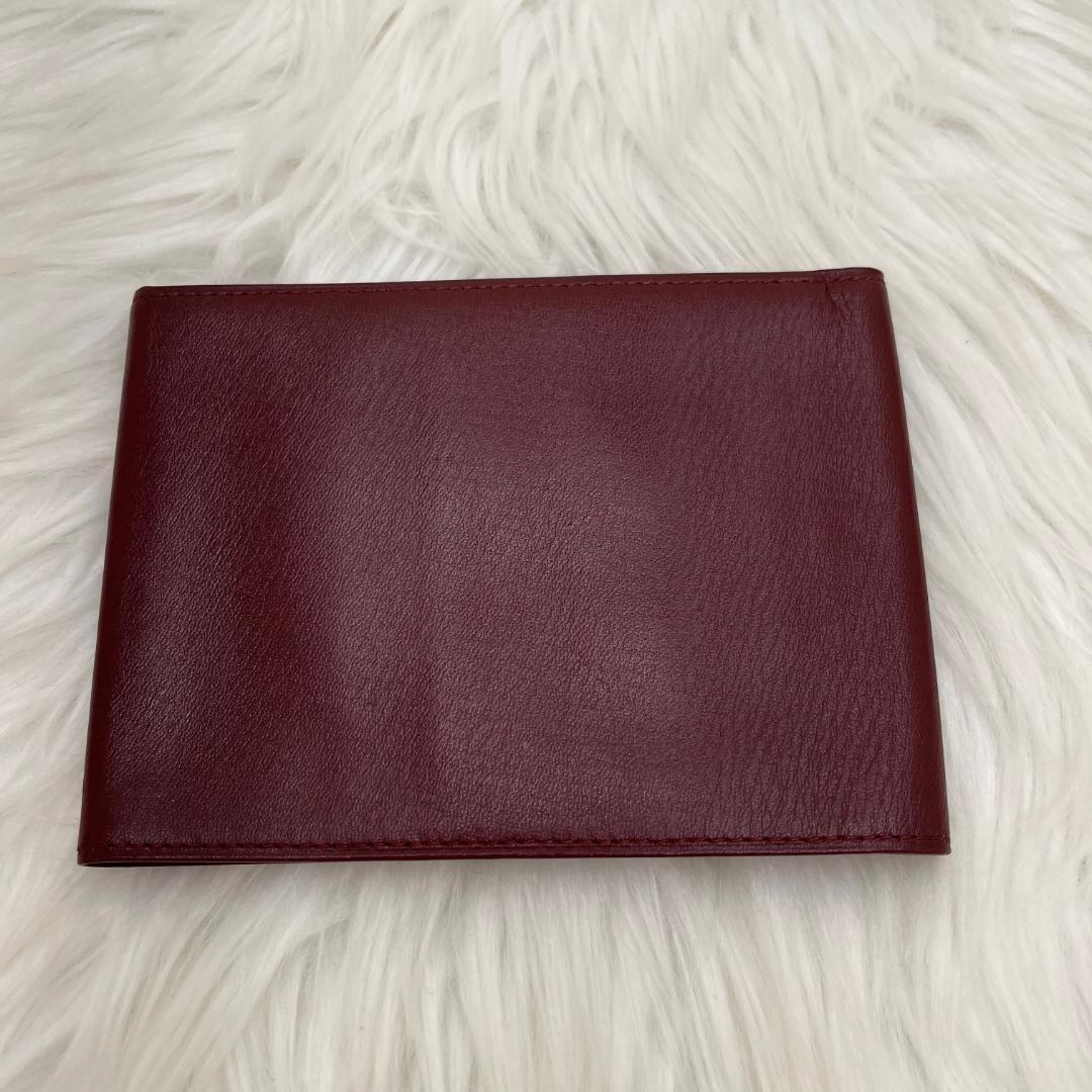未使用級✨カルティエ　Cartier 三つ折り財布 マストライン　レザー