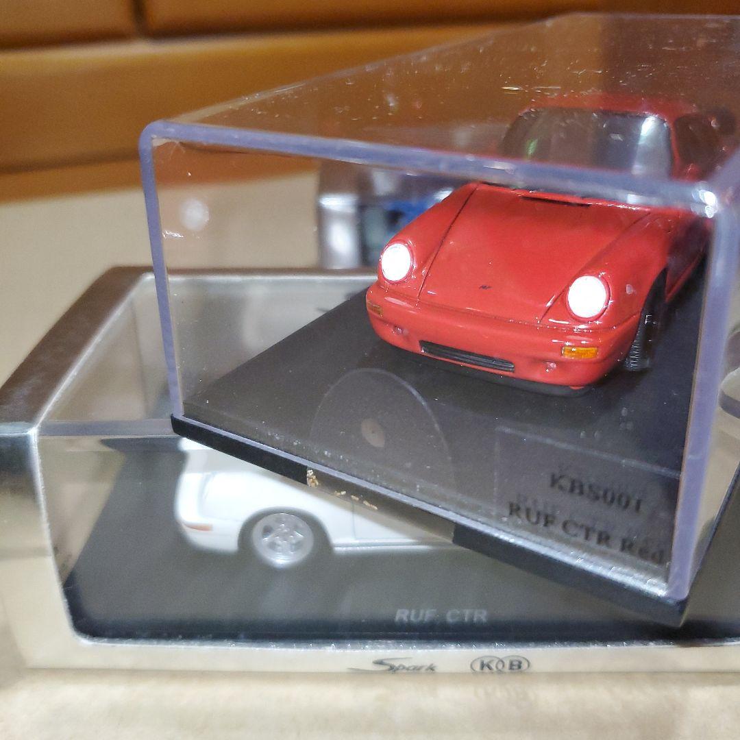 RUF CTR ミニカー 3台セット 赤 青 白、国際貿易限定品