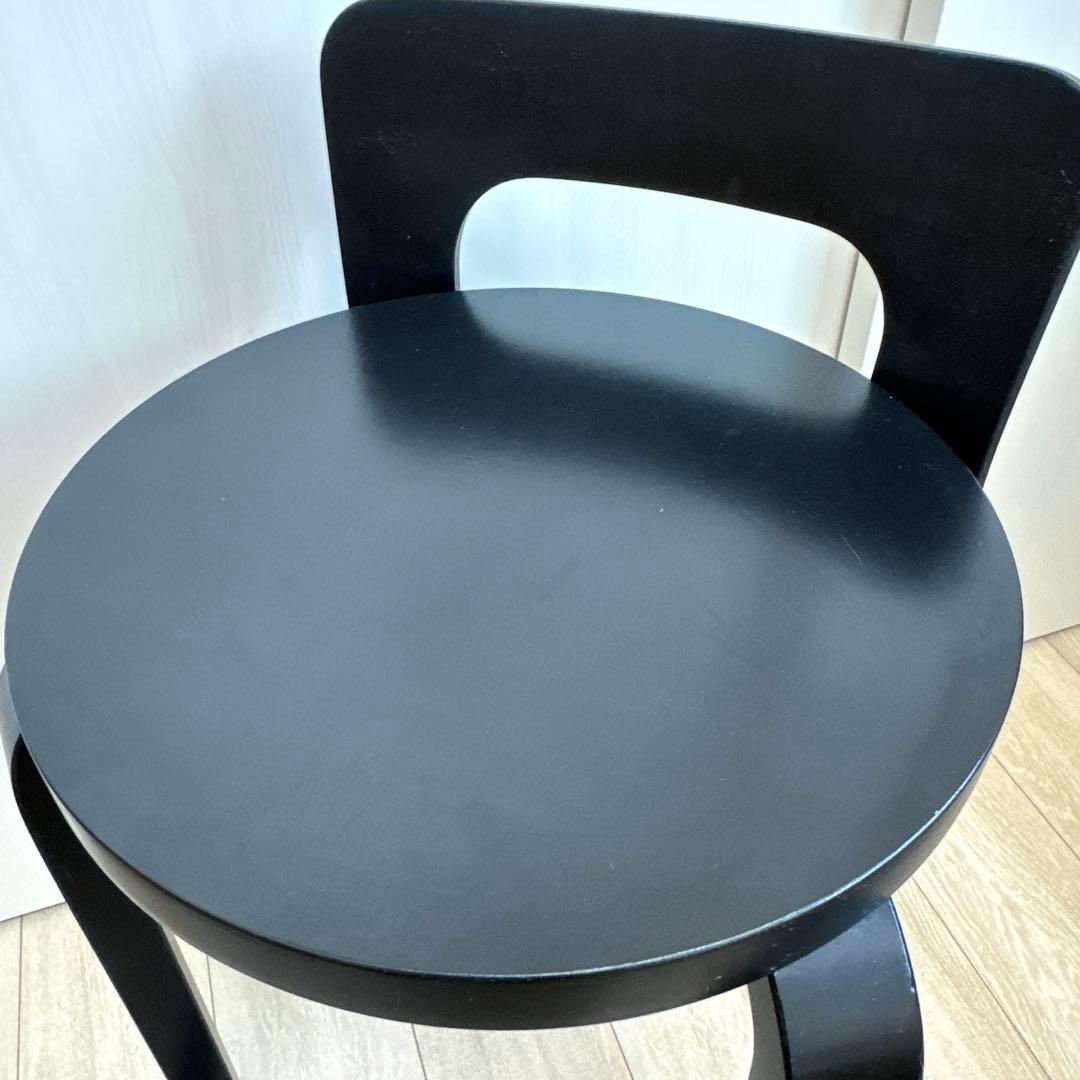 美品❗️artek k65 ハイチェア ブラックラッカー/定価¥100,100❗️