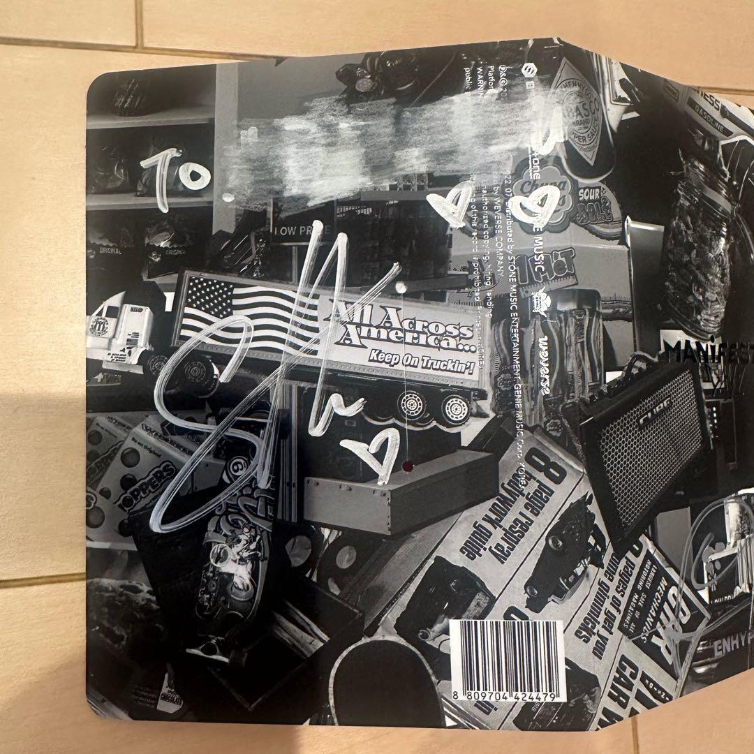 ENHYPEN 直筆サイン 全員 manifesto