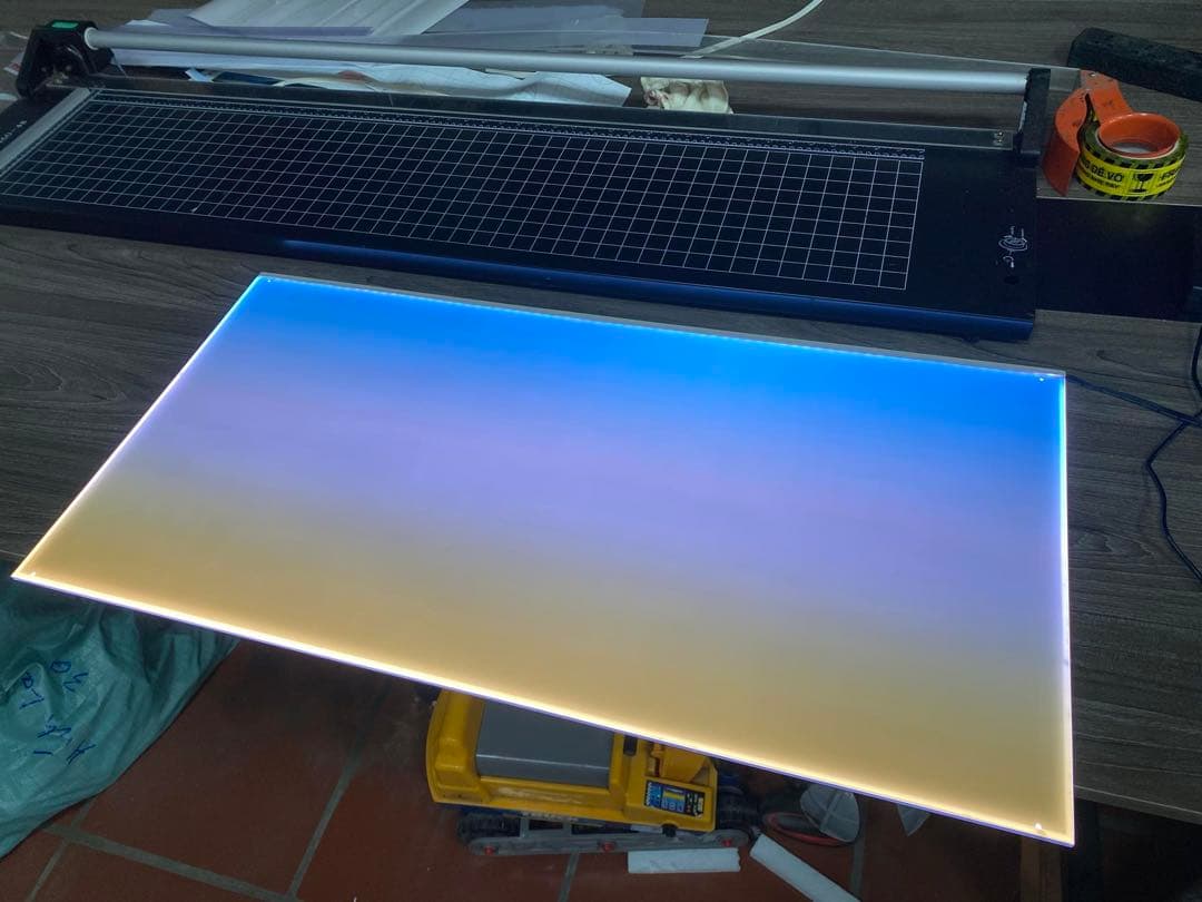 新品未使用　ライトスクリーン　アクアリウム　LED RGB 30cm×30cm