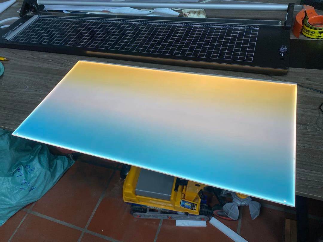 新品未使用　ライトスクリーン　アクアリウム　LED RGB 30cm×30cm