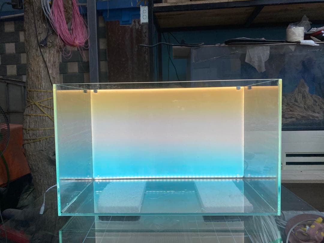 新品未使用　ライトスクリーン　アクアリウム　LED RGB 30cm×30cm