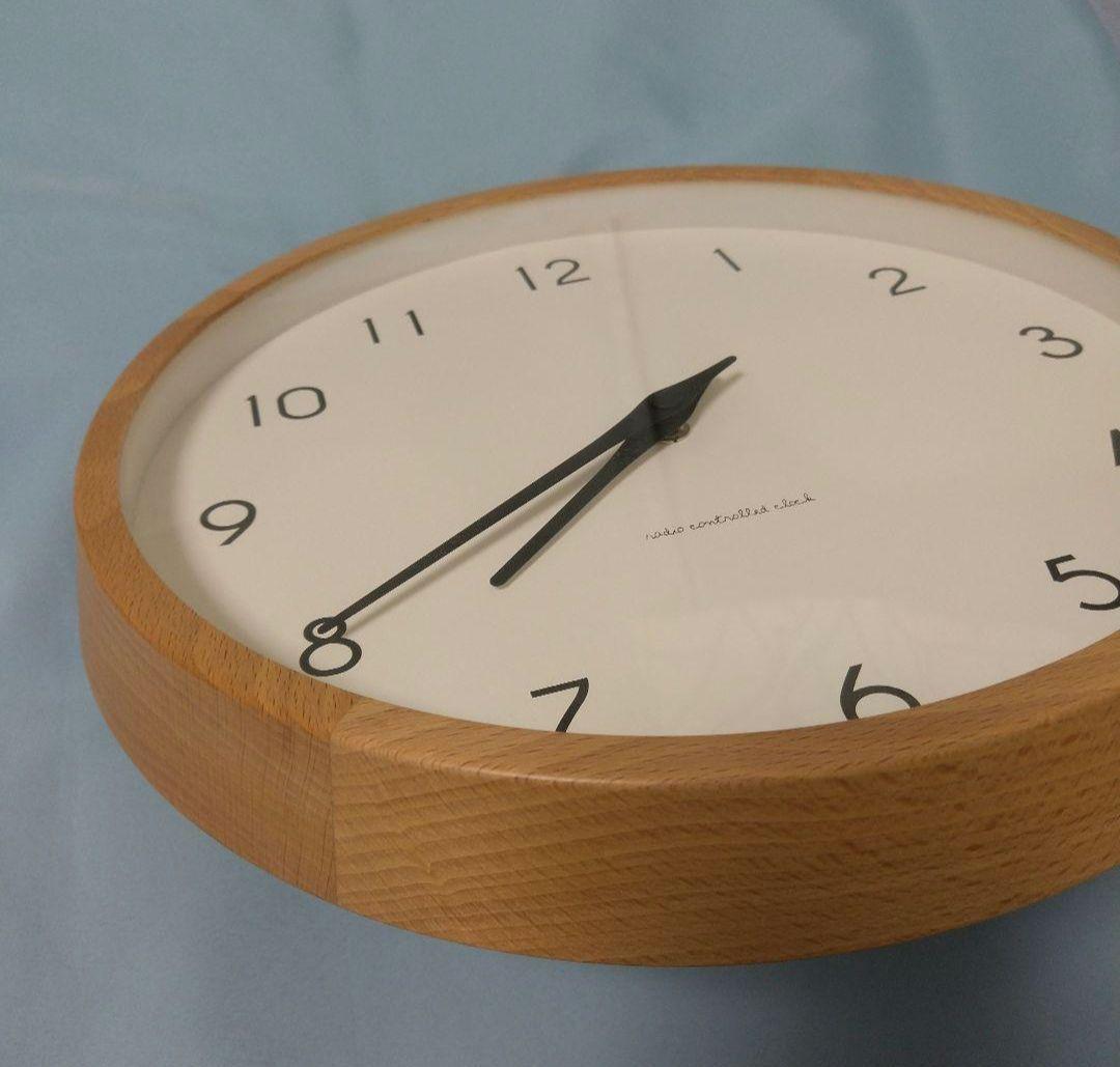 【超美品】レムノス　カンパーニュ　掛時計 　電波時計