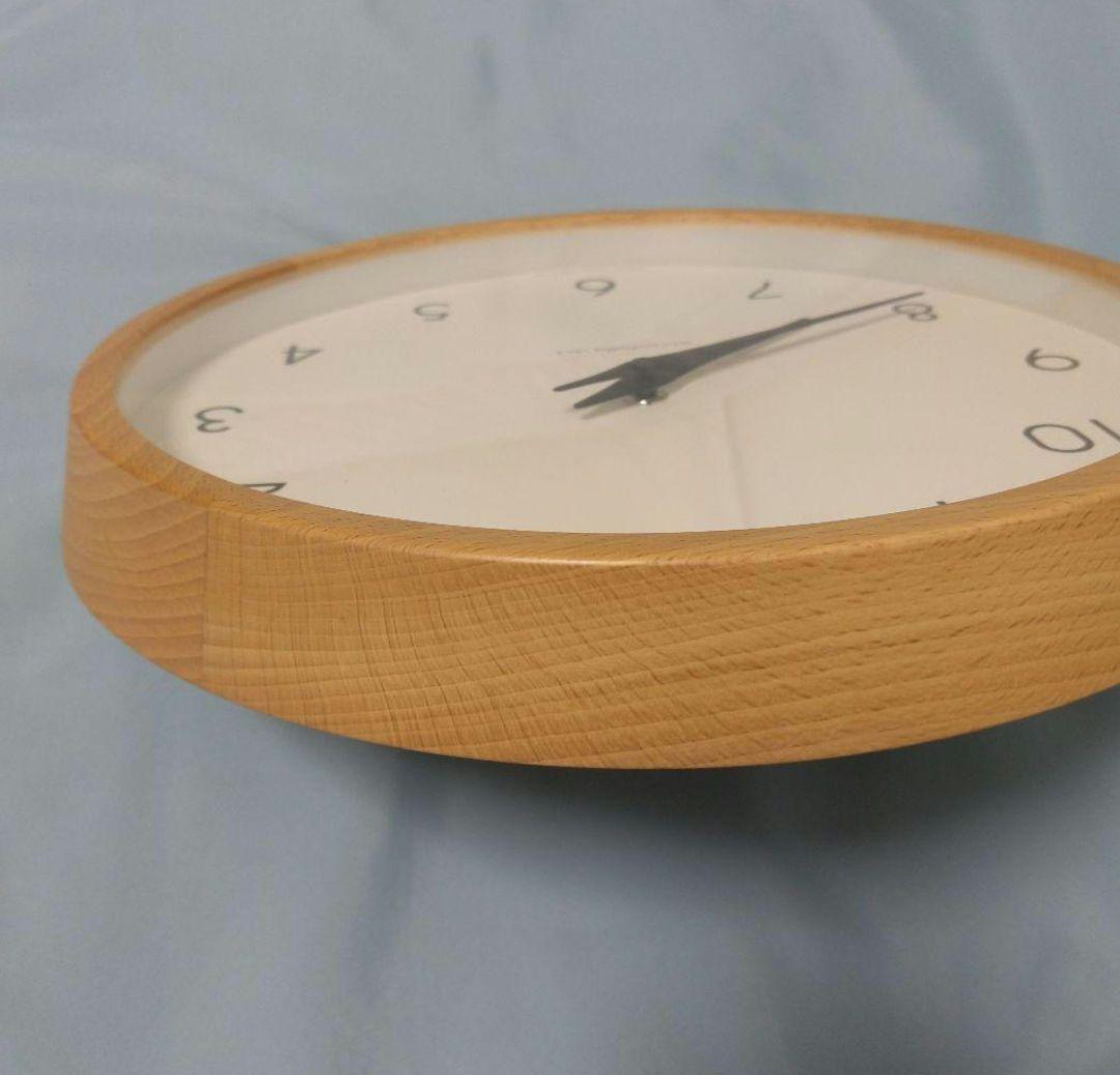 【超美品】レムノス　カンパーニュ　掛時計 　電波時計