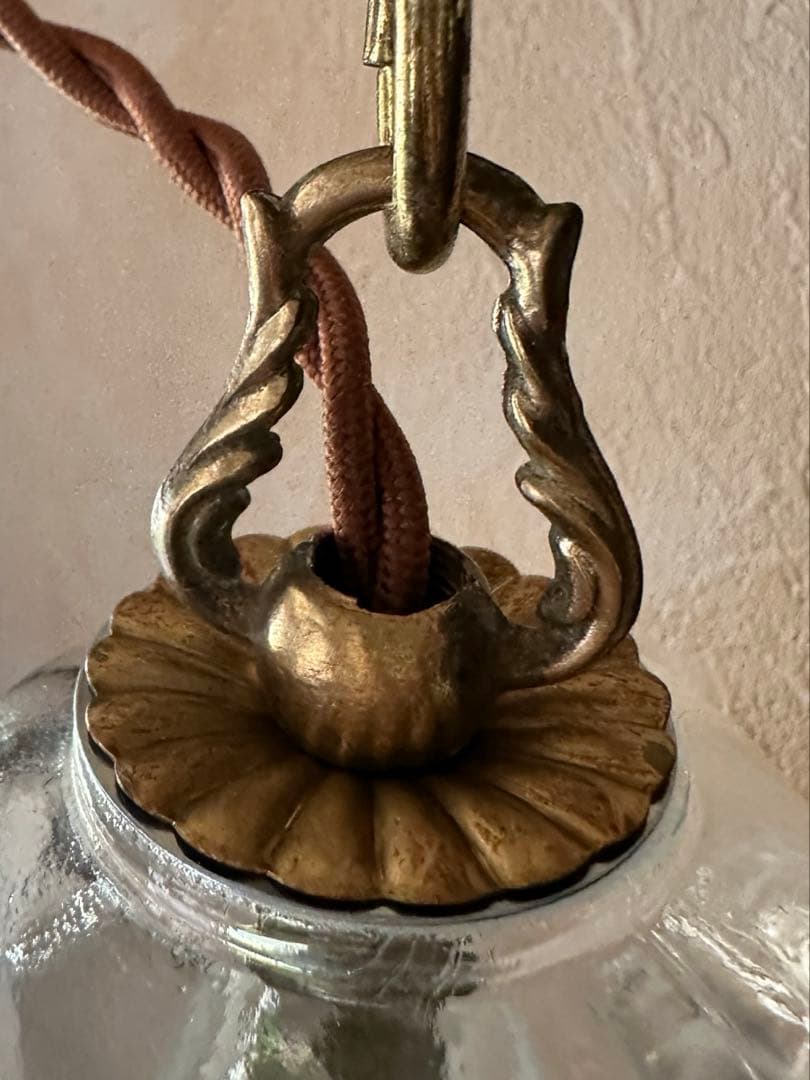 20年代 フランス アンティーク ブルームラーノガラスの巨大なミニシャンデリア＊