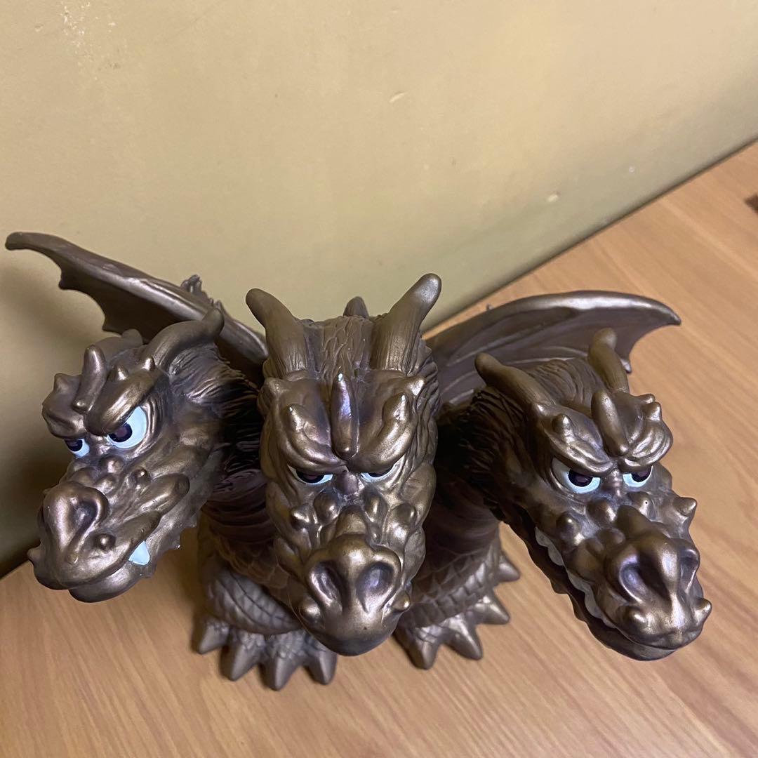 ユニファイブ　宇宙超怪獣 キングギドラ 貯金箱　ソフビ 5451