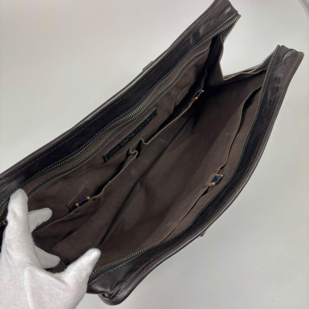 Daniel&Bob　ブリーフケース　レザー　高級　別注　ダークブラウン