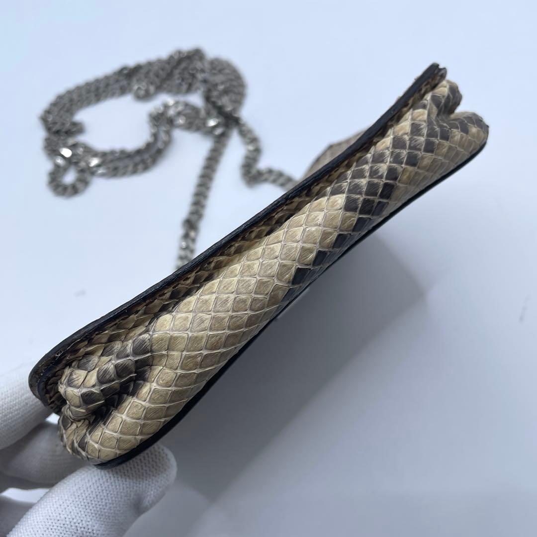 特価✨ CELINE セリーヌ リアルパイソン チェーン ショルダーバッグ