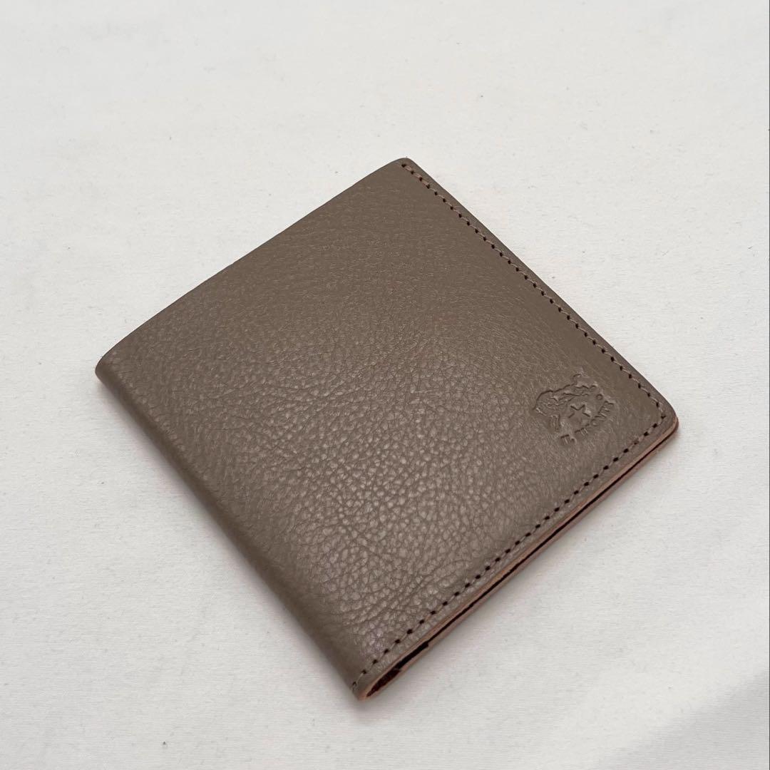 【新品未使用】イルビゾンテ ニつ折り財布 ☆☆トルトラ（グレーベージュ）☆☆