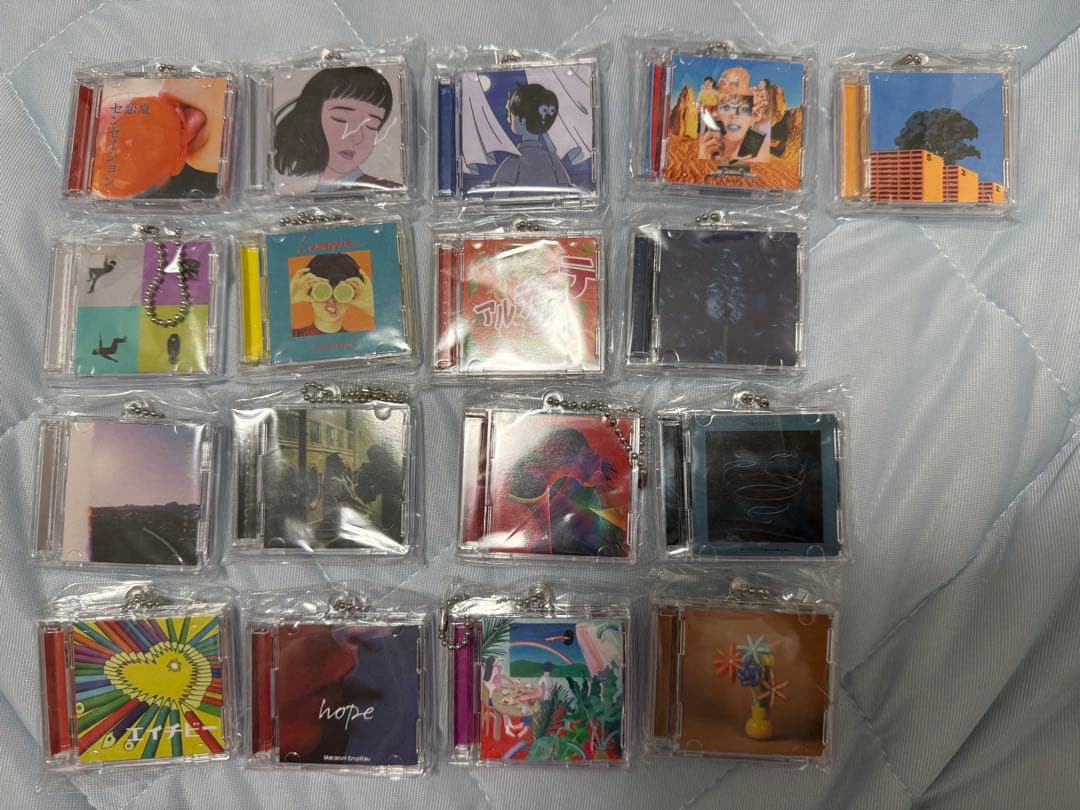 マカロニえんぴつ　ミニチュア CD風　キーホルダー(コンプリートセット)