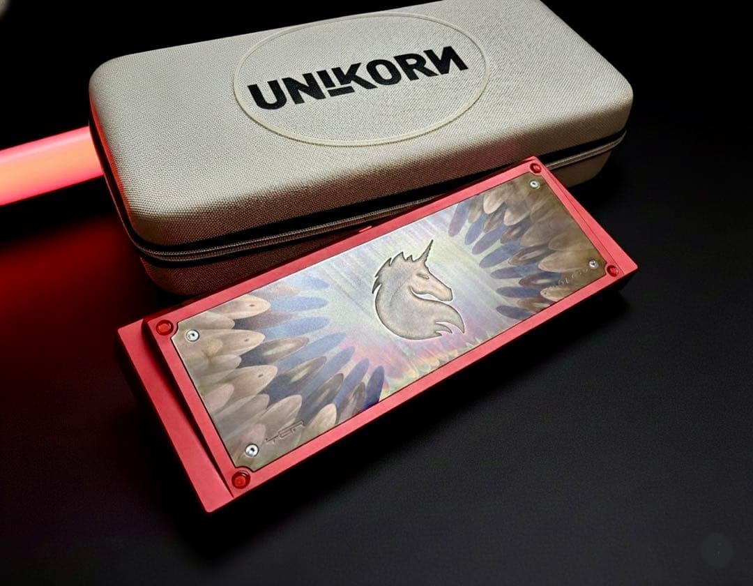 Kalam Singa × TGR Unikorn Red 自作キーボード