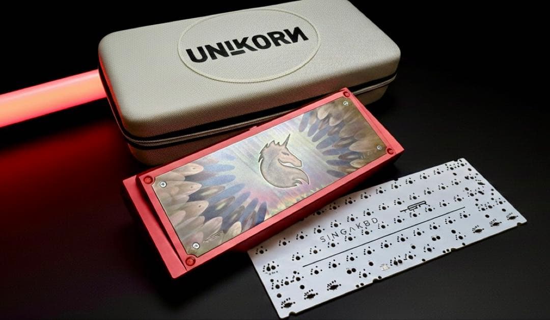 Kalam Singa × TGR Unikorn Red 自作キーボード