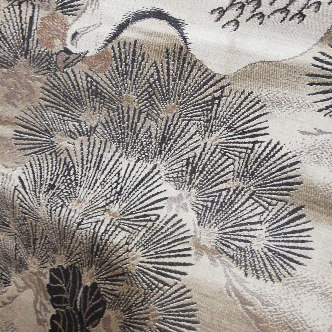 海外コレクター向け戦前後旧家蔵出時代鳳凰図柄長さ３、６Ｍ横幅３１㌢着物帯当時物