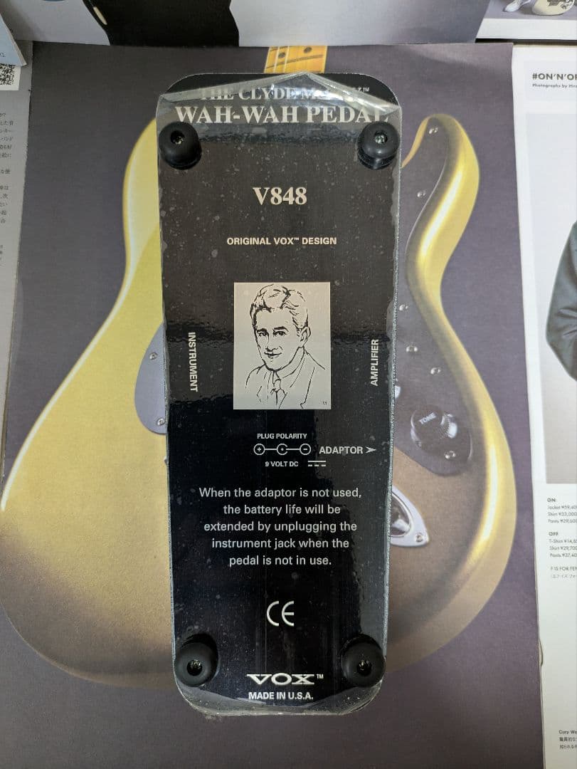【美品】VOX CLYDE McCOY V848 WAH PEDAL