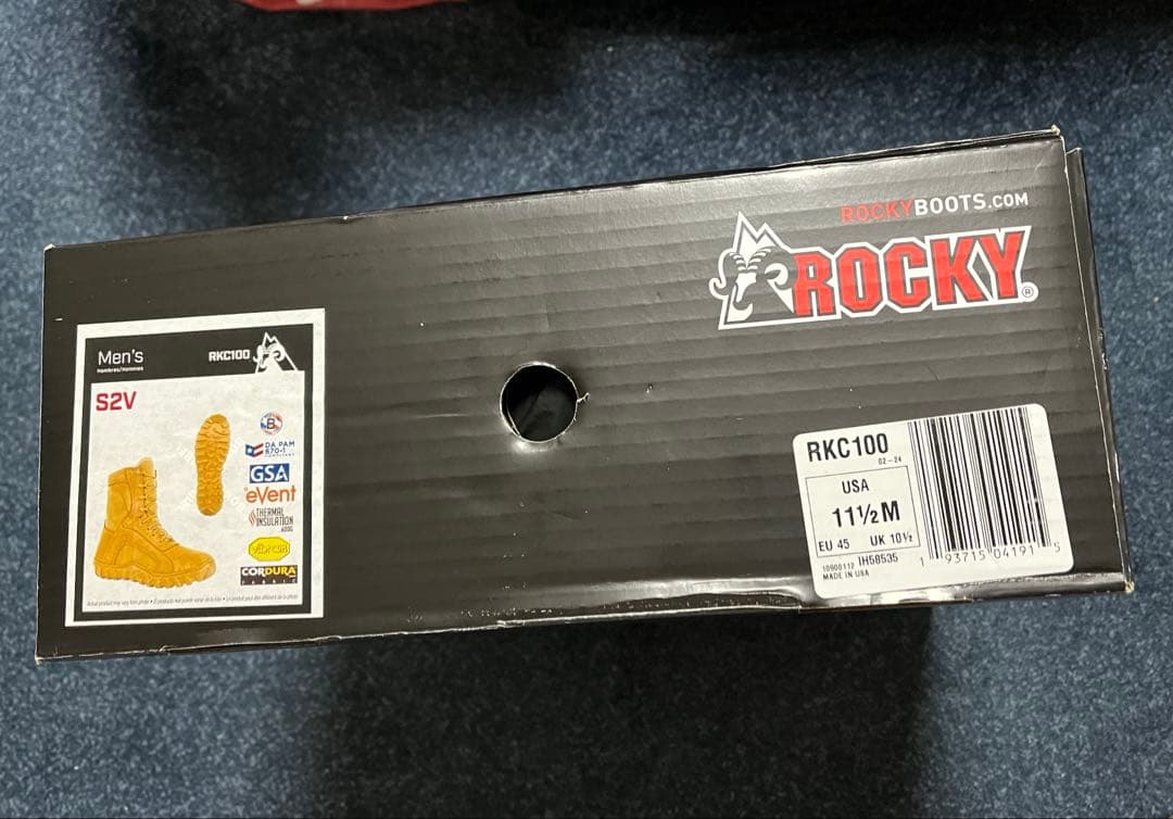 米軍実物 未使用 ROCKY タクティカルブーツ コヨーテ 実測28.5cm 位