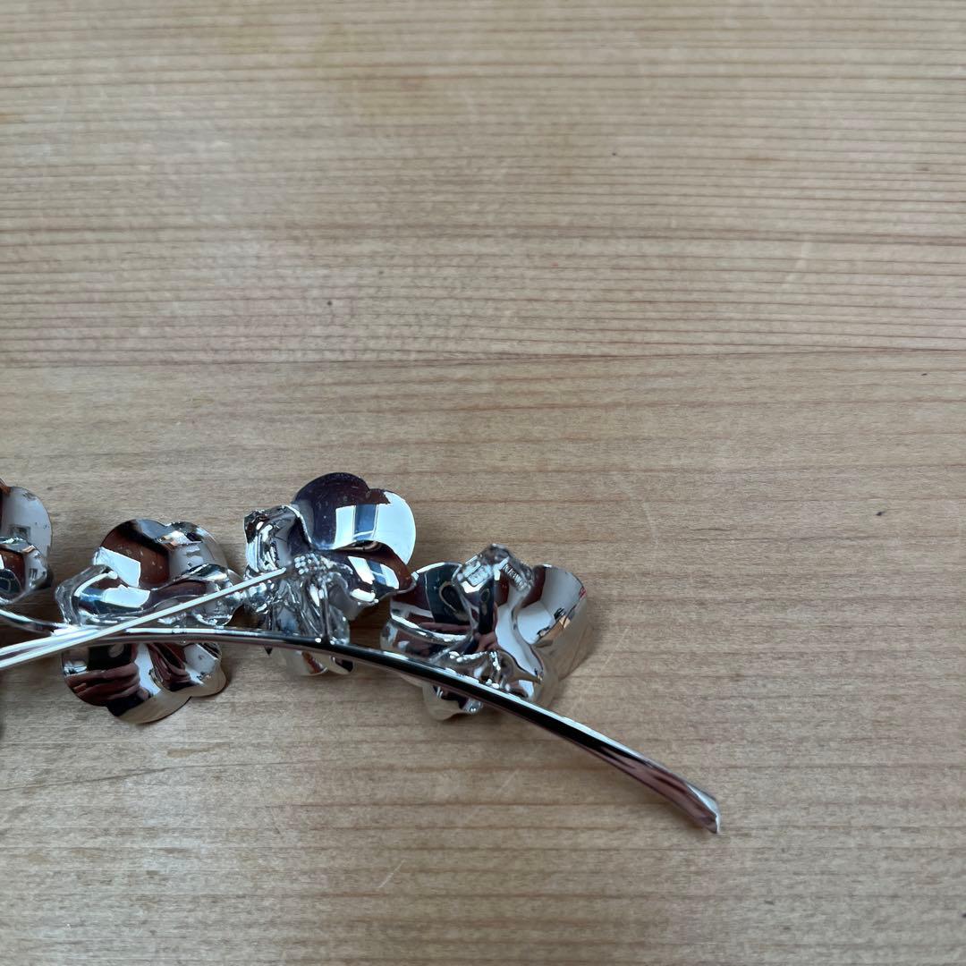 K18WG K18 胡蝶蘭モチーフ ブローチ