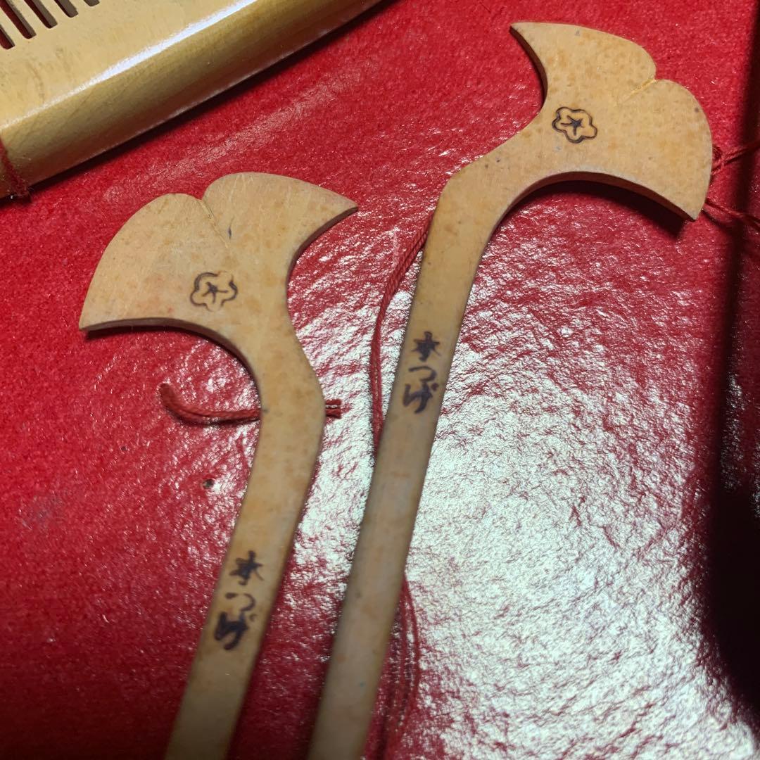 本つげ　つげ櫛　本つげ櫛色々　当時物　アンティーク櫛　ヴィンテージ