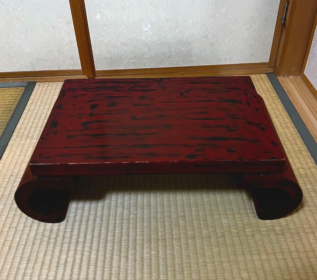 時代 根来 象嵌 螺鈿 巻き花台 香台 盆栽台 特価