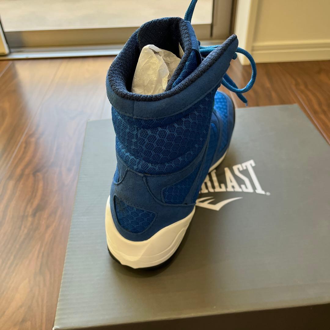 【最終値下げ】EVERLAST ボクシングシューズ　27㎝　美品　青