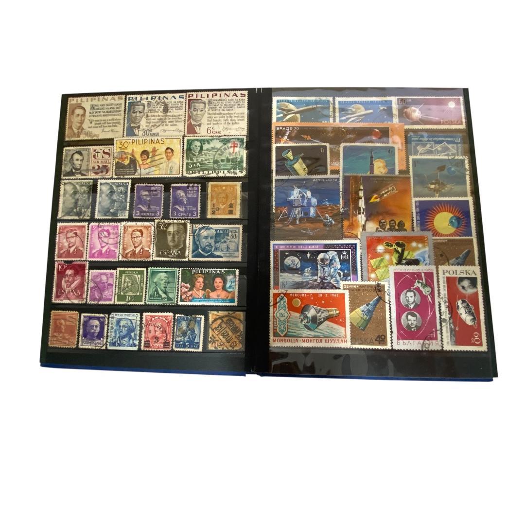 日本、世界の古切手コレクションアルバム　使用済み切手　dd051