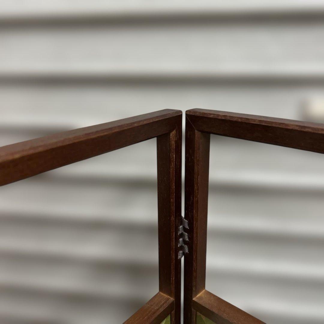 茶道具 溜塗 利休梅 風炉先屏風 裏チラシ 両面使い 上透かし