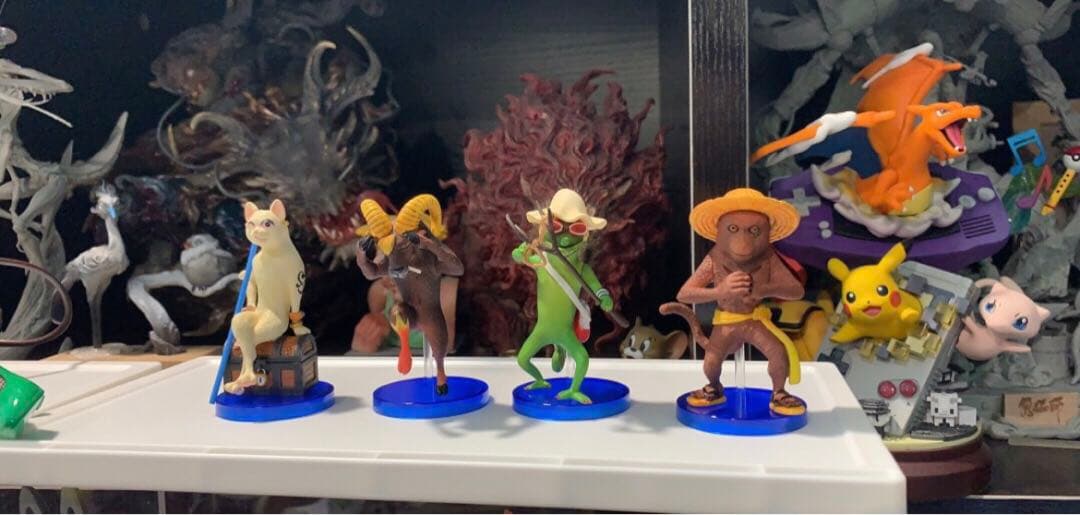 ワンピース 9人セット動物シリーズ 麦わら一味 フィギュア ガレージキット