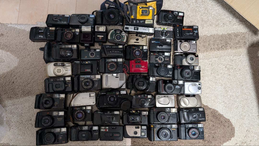 コンパクトフィルムカメラセット 50台以上ジャンクまとめ売り