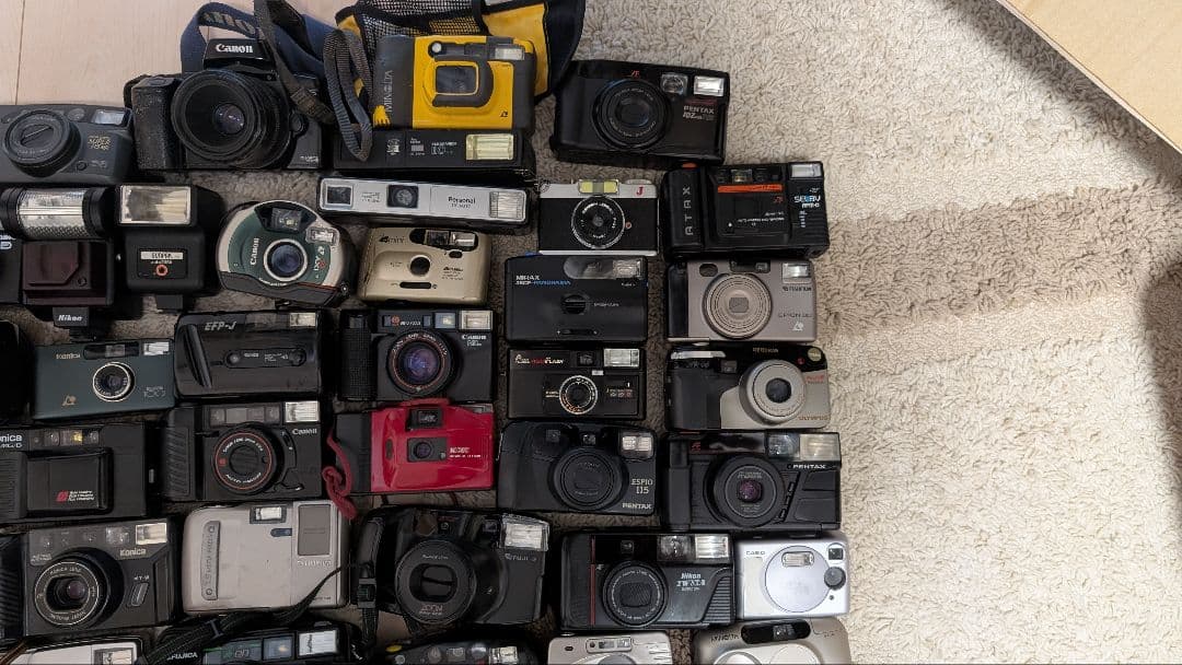コンパクトフィルムカメラセット 50台以上ジャンクまとめ売り
