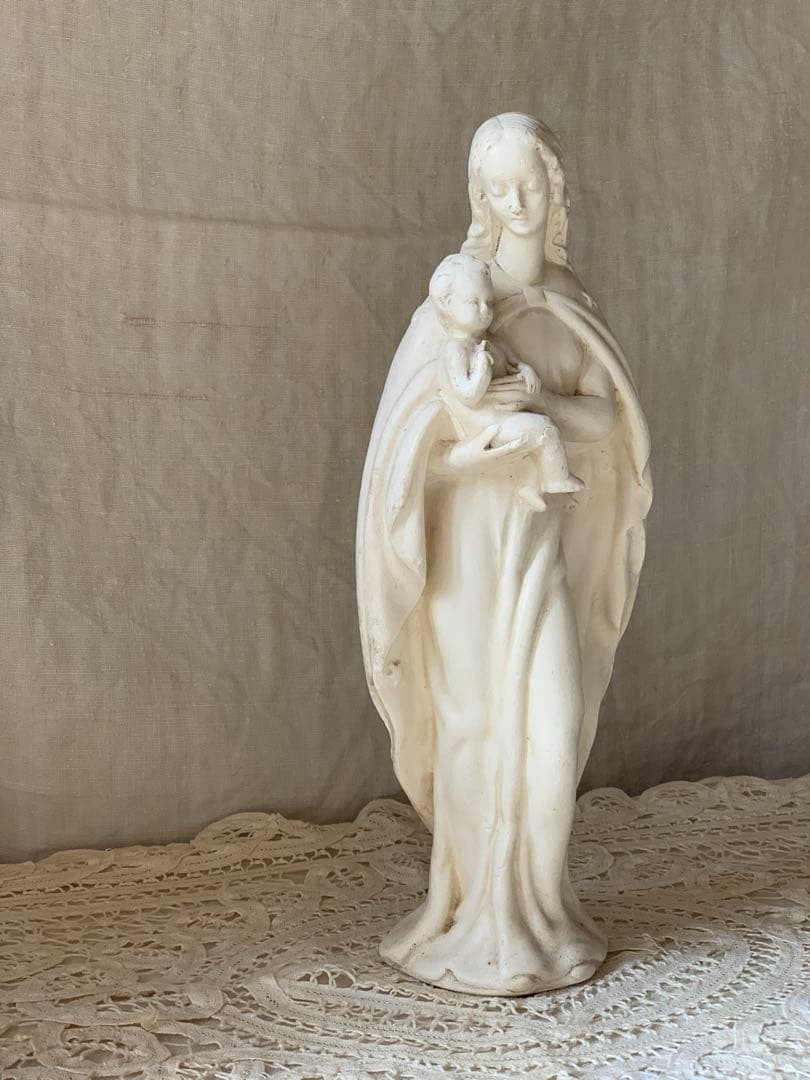 フランスアンティーク マリア像 聖母子像