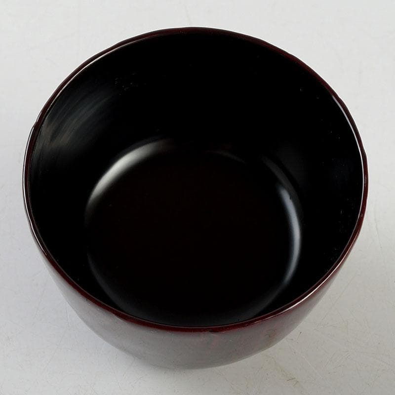 茶道具　塗師　前田松斎作　黒漆　茶器　共箱　V　9318
