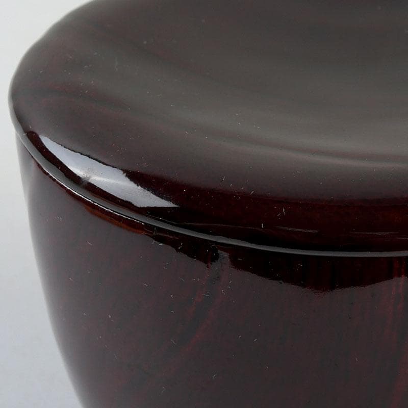 茶道具　塗師　前田松斎作　黒漆　茶器　共箱　V　9318