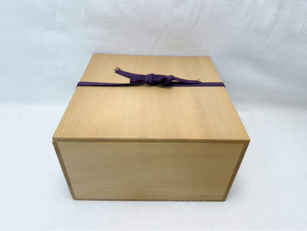 未使用 茶道具 塗師 好則造 木製黒真塗 蒔絵付高杯 干菓子器 茶器 共布 共箱