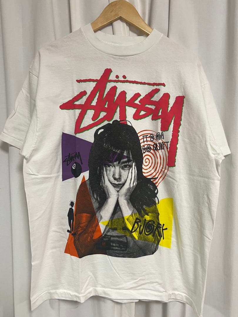 XL stussy bjork tシャツ