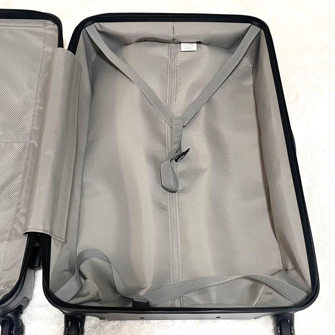 【美品】無印良品 キャリーケース 85L 4輪 ネイビー ストッパー付き 廃盤