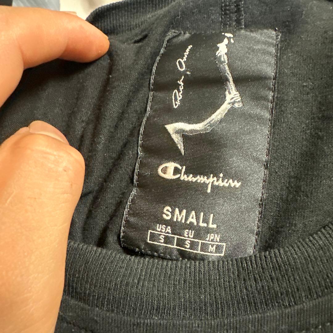 Rick Owens × Champion ノースリーブシャツ　ブラック　S